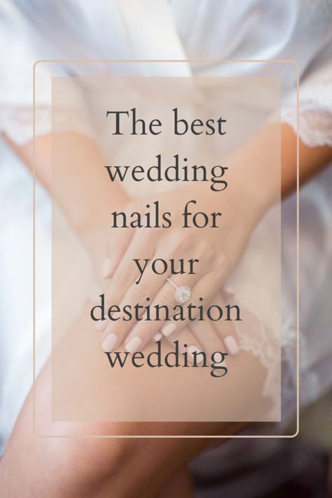 Bride Nails Beach Wedding, Tropical Wedding Nails, Beach Wedding Nails For Bride, Destination Wedding Nails, Wedding Day Nails For Bride, Beach Wedding Nails, Best Wedding Nails, Jamaican Wedding, Bridal Manicure