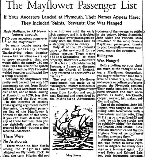 The First Families of America: No Blue Bloods on the Mayflower (Part 2) Mayflower Ancestry, Mayflower Ship, Mayflower Compact, Genealogy Book, The Mayflower, Salem Witch Trials, Colonial History, Good Citizen, Families Are Forever