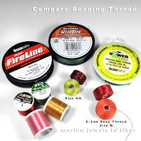 Compare Beading Thread, KO, Miyuki, C-Lon Bead Thread, FireLine, WildFire & PowerPro Beading Tips, Jewelry Basics, Seed Bead Tutorials, Bead Tips, Bead Tutorials, Beading Thread, Beading Tools, Beading Techniques, Basic Jewelry