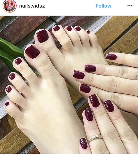 Toe Nail Color, Cute Toe Nails, Red Nail, Toe Nail Designs, Toe Nail Art, Short Acrylic Nails, Manicure E Pedicure, Gorgeous Nails, Feet Nails