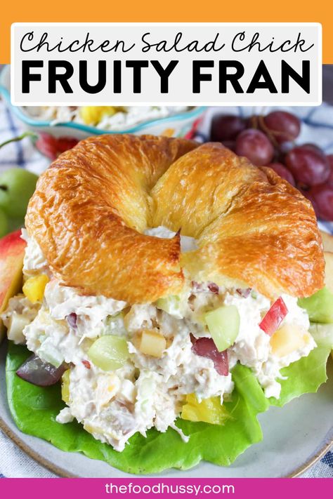 Fruited Chicken Salad Recipe, Fruity Chicken Salad Recipe, Chicken Salad On Apple Slices, Chicken Salad Recipe Sweet, Jason Deli Chicken Salad, Chicken Salad Chick Copycat Recipes Fruity Fran, Chicken Salad Recipe With Grapes And Pineapple, Chicken Salad Chick Fruity Fran Recipe, Fruity Fran Chicken Salad Recipe