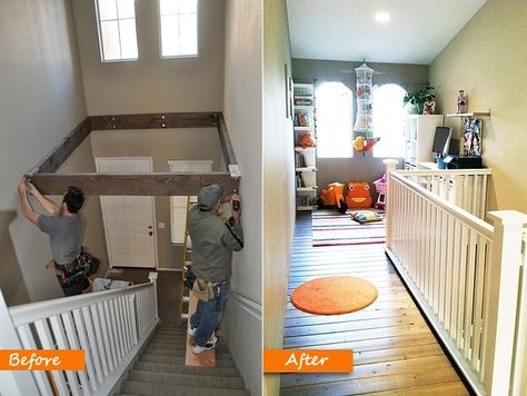 Split Foyer, Convertible Furniture, Attic Storage, Attic Renovation, Attic Remodel, Dead Space, Attic Rooms, Diy House, Cardboard Furniture