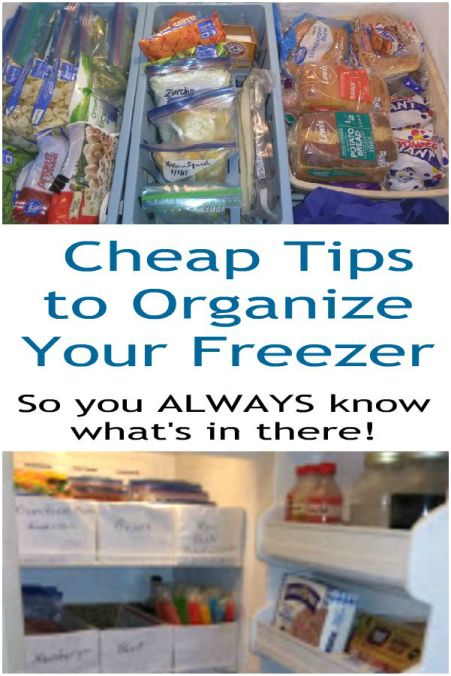 Cheap ideas to organize your freezer so that food packages are easy to find. Additional tips on preparing foods to keep in the freezer to make quick meals.  Whether you have a chest freezer or upright freezer,, you will find easy tips in this post to keep your freezer well organized. #freezerorganization #uprightfreezer #chestfreezer Organizing Freezer Upright, Deep Freezer Organization, Freezer Storage Organization, Chest Freezer Organization, Diy Makeup Storage, Freezer Organization, Cheap Ideas, Freezer Storage, Kitchen Buffet