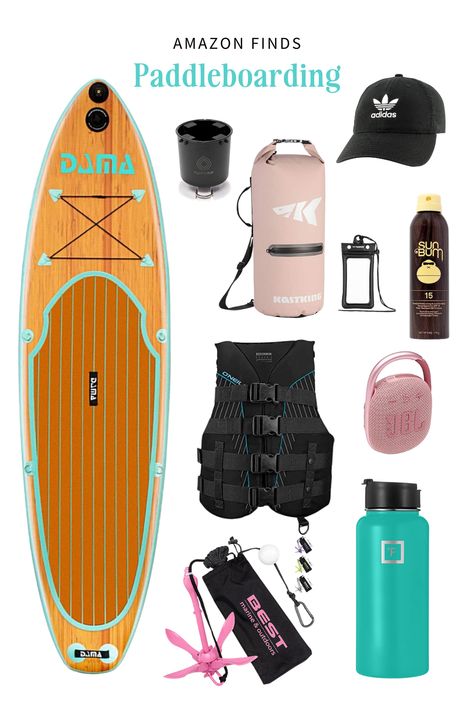 Best inflatable stand up paddleboard under $300.  This is my DAMA SUP and all of my favorite accessories Paddle Boarding Workout, Paddle Boarding Essentials, Sup Outfit Women, Paddle Boarding Accessories, Paddle Board Outfit For Women, Paddleboarding Outfit, Paddle Board Aesthetic, Paddleboarding Aesthetic, Paddle Boarding Aesthetic