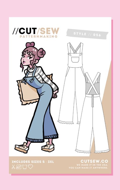 056 // PLAYSUIT Free Fabric Bag Patterns, Niche Hobbies, Kids Sewing Patterns Free, Fit Inspired, Free Pdf Sewing Patterns, Japanese Street, Clothes Diy, Sewing Patterns For Kids, Top Sewing Pattern