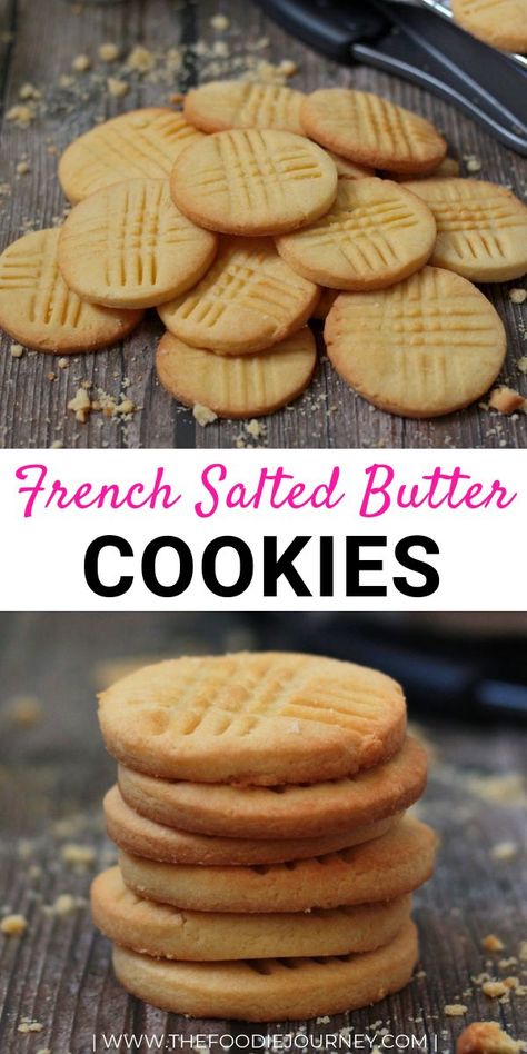 French Biscuits, French Butter Cookies, Country Desserts, Butter Cookie Recipe, French Cookies, French Baking, Make From Scratch, French Recipes, Bakery Ideas