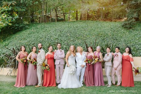 Purple Bridal Party Groomsmen, Wedding Party Mixed Gender, Mauve Bridesmaid Dress With Black Groomsmen, Mixed Wedding Party Gender, Vintage Mauve Bridesmaid Dresses With Groomsmen, Mauve Bridesmaid Dress With Tan Suit Groomsmen, Mauve Bridesmaid Dress Navy Groomsmen, Brides Men, Mixed Gender Bridal Party