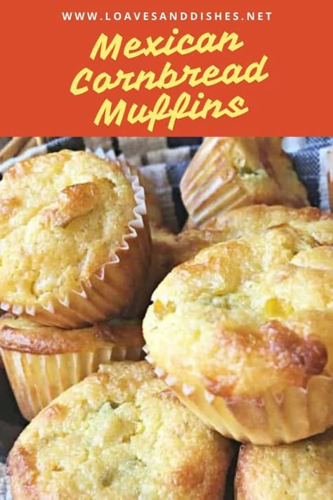 Cheesy, fluffy, slightly sweet and the perfect amount of heat, these Mexican cornbread muffins go great with chili’s, soups and beans! #mexican #cornbread #muffins Mexican Cornbread Muffins Jiffy, Mexican Corn Muffins, Cheesy Cornbread Muffins, Mexican Cornbread Muffins, Mini Cornbread Muffins, Beans Mexican, Mexican Cornbread Recipe, Mexican Favorites, Arbonne Recipes