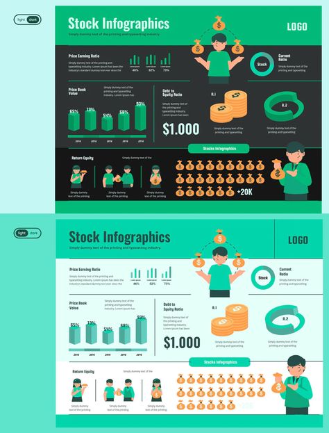 Infographic Chart Elements for Finance & Stock. Adobe Illustrator. AI, EPS, PDF, JPG. Finance Design Poster, Money Infographic Design, Economy Infographic Design, Financial Infographic Design, Finance Poster, Financial Infographic, Money Infographic, Government Budget, Graph Infographic