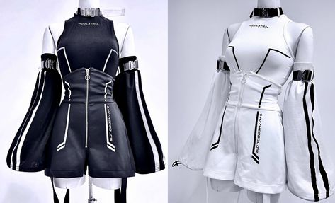 Techcore Outfit, Cyberpunk Outfit Aesthetic, Cyberpunk Outfit Women, Cyberpunk Fashion Women, Cyberpunk Clothes, Cyberpunk Fashion, Kawaii Fashion Outfits, Futuristic Fashion, Future Fashion