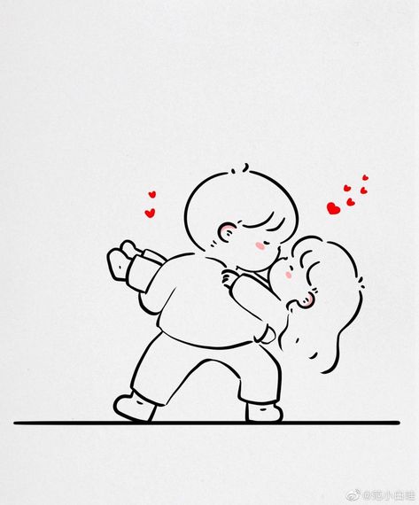 Doodles For Him, Cute Love Doodles Couples, Cute Love Doodles, Doodles Cartoon, Couples Doodles, Doodles Easy, Cute Drawings Of Love, 동화 삽화, Easy Love Drawings