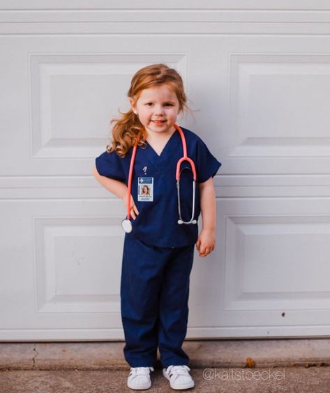 Kids Doctor Costume Diy, Diy Doctor Costume For Kids, Diy Career Day Costumes For Kids, Career Costumes For Kids, Kids Career Day Costumes Ideas, Career Day Costumes For Kids, Grey Halloween Costume, Color Combinations 2023, Diy Nurse Costume