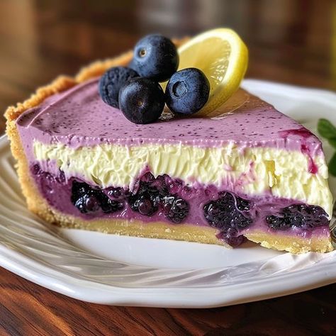 optimal recipes | 🍋💜  Crafted this beautiful Lemon Blueberry Mousse Tart today | Facebook Optimal Recipes, Blueberry Mousse, Mousse Tart, Blueberry Tart, Lemon Mousse, Mousse Recipes, Lemon Blueberry, Jamie Oliver, 1 Cup