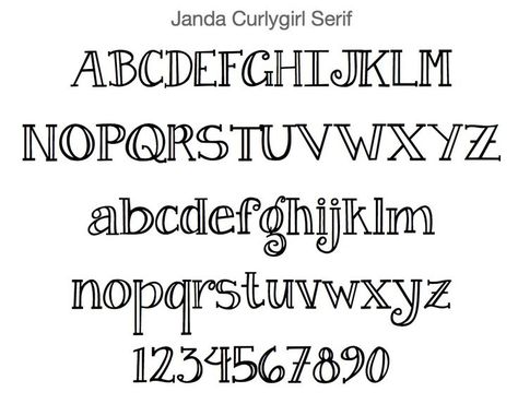 janda curlygirl open font Quote Sketches, Letter Styles, Hand Lettering Alphabet Fonts, Calligraphy Printables, Different Alphabets, Lettering Styles Alphabet, Typography Ideas, Business Fonts, Lettering Guide