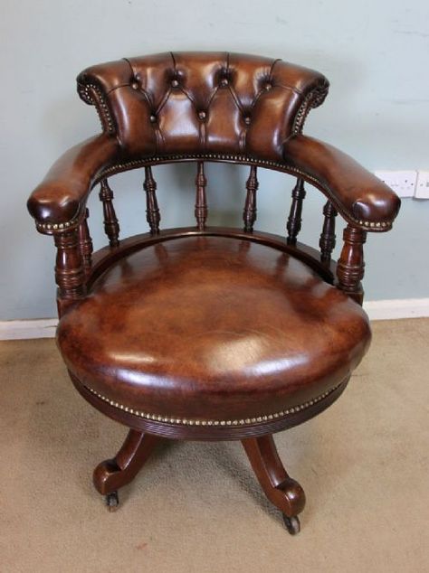 ANTIQUE VICTORIAN MAHOGANY LEATHER SWIVEL OFFICE DESK CHAIR Victorian Office, Victorian Desk, Vintage Office Chair, Chair Drawing, Chair Redo, Best Office Chair, Leather Recliner Chair, Modern Office Chair, Victorian Furniture