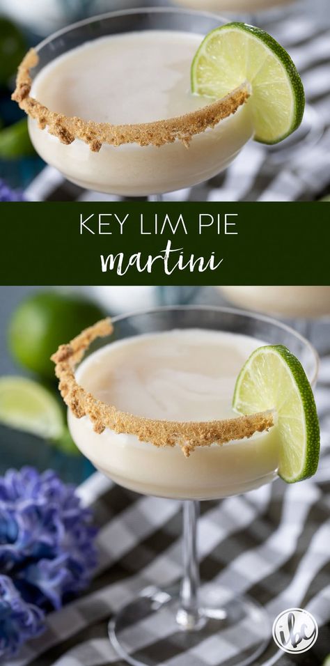 Lime Drinks Cocktails, Key Lime Pie Martini, Key Lime Martini, Key Lime Margarita, Key Lime Rum Cream, Unique Cocktail Recipes, Cream Of Coconut, Lime Drinks, Rum Cream