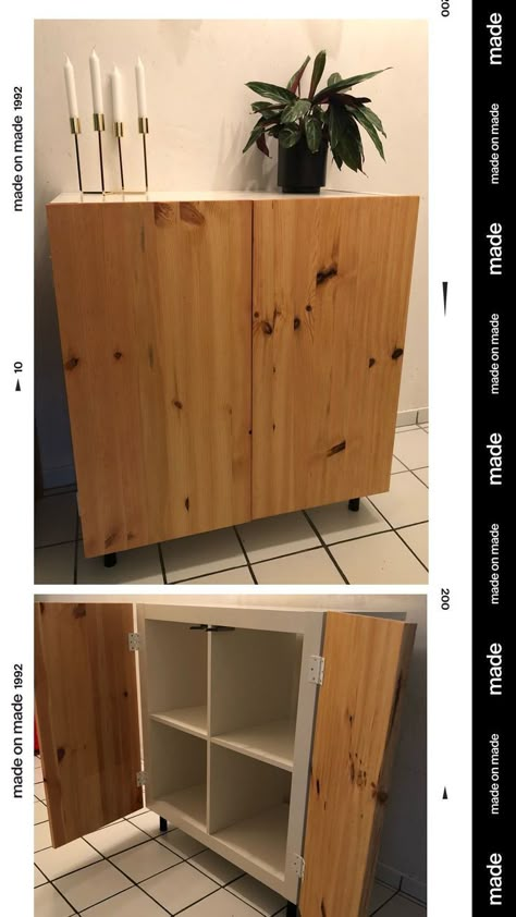 #diyproject #diyideas Ikea Crafts, Koti Diy, Ikea Hack Ideas, Ikea Furniture Hacks, Kallax Ikea, Home Inspo, Furniture Renovation, Furniture Hacks, Diy House