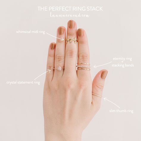 How To Wear Rings, Multiple Rings, Ring Stack, Ruby Engagement Ring, Thumb Rings, Fashion Ring, Ring Vintage, Perfect Ring, Lauren Conrad