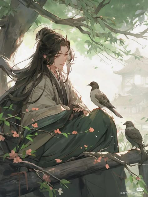 Xiaohongshu ID : 2695073284. Xianxia Cultivator, Ancient Chinese Art, Chinese Art Girl, Cool Anime Guys, Digital Art Anime, Beautiful Fantasy Art, Boy Art, Art Inspiration Drawing, Chinese Art