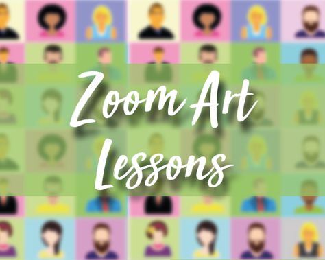 Virtual Art Lessons Elementary, Games To Play On Zoom, Teaching Art Elementary, Easy Art Lessons, 7th Grade Art, High School Art Lessons, Online High School, High School Art Projects, 2nd Grade Art