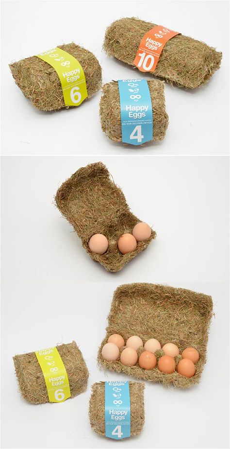 Eco Friendly Packaging Design, Vegetable Packaging, Egg Packaging, Innovative Packaging, Eco Packaging, Cool Packaging, Packing Design, Packaged Food, Food Packaging Design