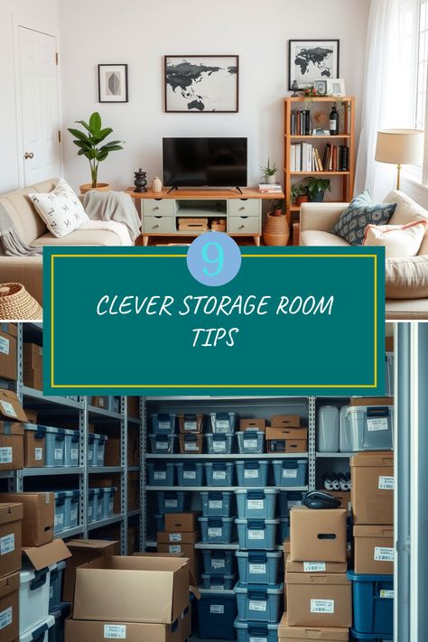 Are you tired of wasting valuable space in your storage room? Transform it into an efficient and organized area with these 9 clever storage room organization ideas. Discover practical tips that not only reduce clutter but also help you maximize your storage capabilities. With inspiration at your fingertips, you will never feel overwhelmed by your belongings again. Step by step, you can reclaim your space! Let not clutter control your life; explore these tips to create the organized haven you've always wanted. Storage Room In House, Organizing A Storage Room, Decor Storage Ideas Organizing, Organizing Storage Room, Small Storage Room Organization, Organized Storage Room, Storage Room Organization Ideas, Storage Room Ideas, Room Organization Ideas