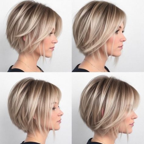 20 Easy Mom Haircuts For Straight Hair: Care And Self-Care Straight Hair Care, Haircuts For Straight Hair, Mom Haircuts, Short Bobs, Short Blonde Haircuts, Bob Haircut For Fine Hair, Messy Short Hair, Hairdos For Short Hair, Bob Hairstyles For Fine Hair