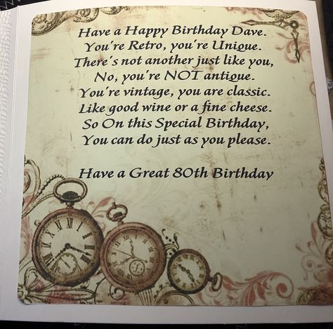 80 Birthday Cards For Men, 80th Birthday Wishes For A Man, Happy 80th Birthday Wishes Male, 80th Birthday Card Ideas, 80th Birthday Cards For Men, Happy 80 Birthday Quotes, Birthday Card Verses, Birthday Poems For Husband, 80th Birthday Wishes