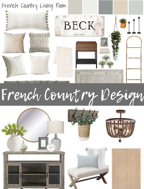 french country living room and entryway design | entryway mood board | living room mood board | home decor | entryway decor | Living room decor Neutral Home Office, Country Entryway, Home Office And Gym, Living Room Mood Board, Mood Board Living Room, Room Mood Board, Entryway Design, Country Interior Design, French Country Living