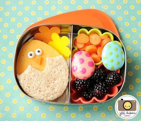 Easter Bento Box Ideas, Easter Lunch Box Ideas, Easter Lunchbox Ideas, Paasontbijt School, Easter Bento, Boxed Lunches, Fun Kid Lunch, Healthy Easter Recipes, Easter Fun Food