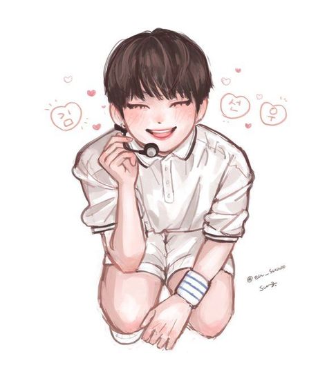 Sunoo Cute Drawing, Sunoo Chibi Fanart, Kim Sunoo Fanart, Sunoo Drawing, Sunoo Fanart, Sun Fanart, Baby Sunoo, Cute Animal Quotes, Kim Sunoo