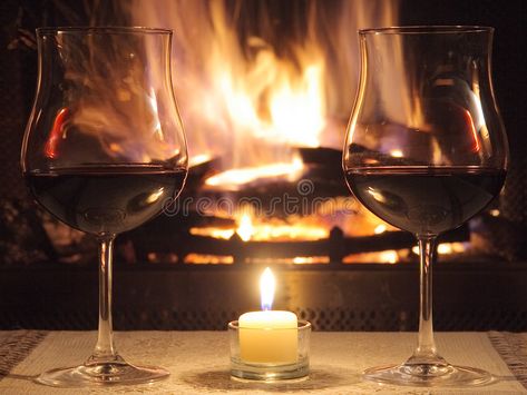 Romantic Fireplace Date, Wine Fireplace, Romantic Fireplace, Wine Aesthetic, Romantic Dinner For Two, Fireplace Lighting, Drinking Wine, Brochure Design Inspiration, Candle Aesthetic