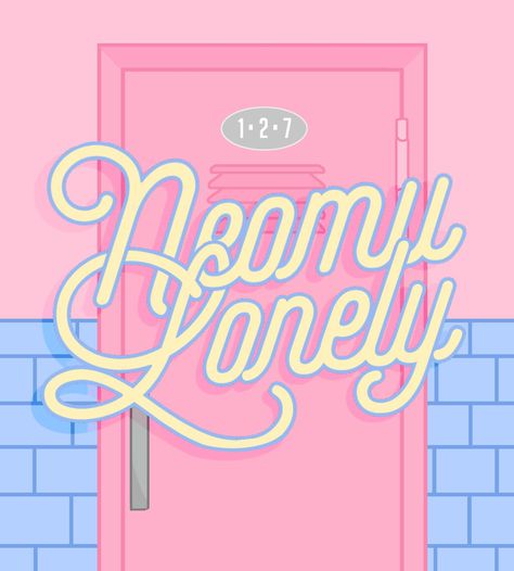 #LUCAS : "Neomu Lonely" Illustration by 127zipin on IG Minimalist Graphic Design, Barbie Theme, Graphic Poster Art, Learning Graphic Design, Pastel Background, Wall Deco, Aesthetic Design, 로고 디자인, Graphic Design Posters