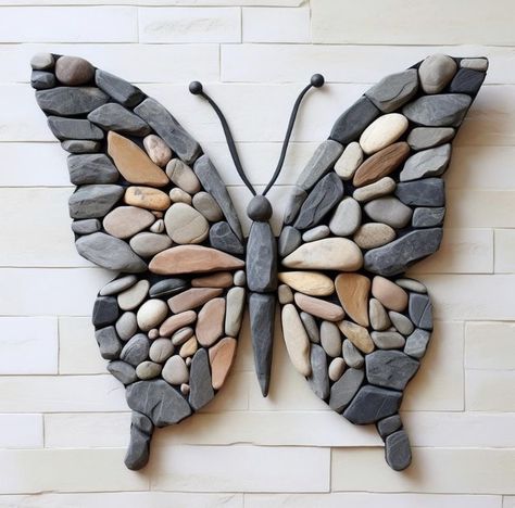 Rock Crafts Diy, Stone Pictures Pebble Art, Garden Rock Art, Diy Rock Art, Wall Art Diy Paint, Rock Painting Designs, Stone Crafts, Rock Painting Art, Garden Art Diy