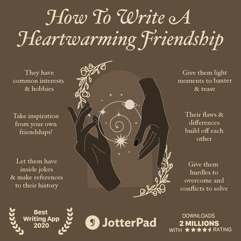 Writing Platonic Friendships, Writing Platonic Relationships, Well Written Characters, Platonic Love Prompts, Fantasy Book Tropes List, Dark Romance Writing Tips, Writing Prompts Friendship, Platonic Friendship Prompts, Jotterpad Writing Tips