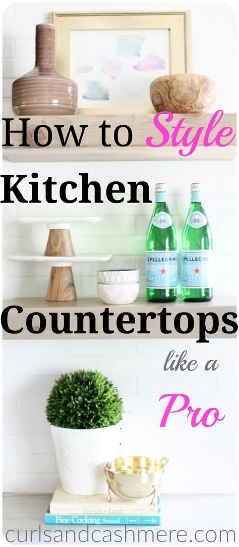 How To Style Kitchen Countertops, Style Kitchen Countertops, Kitchen Countertops Ideas, Countertops Ideas, Film Decor, Kitchen Countertop Decor, Decor Ideas Kitchen, Countertop Decor, Kitchen Counter Decor