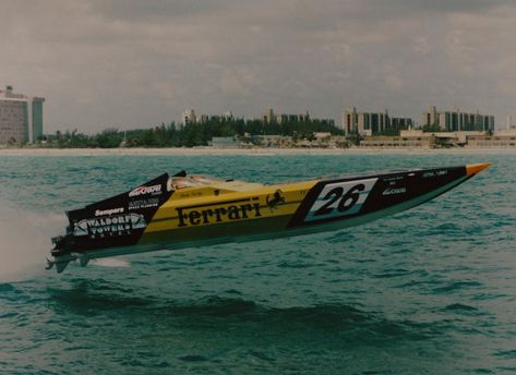 Enter the world of offshore powerboat racing and drug smuggling. #vehicule #vehiculemagazine #classicboat #raceboat #powerboat #offshoreracing #powerboats #racing #offshore #smuggling #cocainecowboy #apache #apachepowerboats #magnummarine #cigaretteracing #donaronow #benkramer #ferrari Powerboat Racing, Classic Boats, Power Boats, Speed Boats, The History, Boats, Ferrari, Transportation, Motion