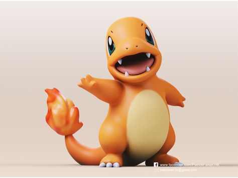 小火龍(精靈寶可夢) Charmander(Pokémon) Follow me here:https://www.facebook.com/PatrickFanart.HK Support me: By buying me a cup of coffee, you'll get this STL file:-) Shiny Charmander, Cute Charmander, Charmander Clay, Charmander Evolution, 3d Pokemon, Pokemon Toys Sculptures & Statues, Kiki Delivery, Pokemon Toy, Wall E