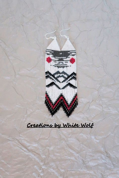 5 Long Fringe Earrings Red Sun Earrings White Mountain Earring Seed Bead Beaded Earrings Statement Earrings - Etsy Canada Mountain Earrings, Sun Earrings, Red Sun, Long Fringes, Mountain Scene, White Wolf, White Mountain, Onyx Bead, Earrings Red