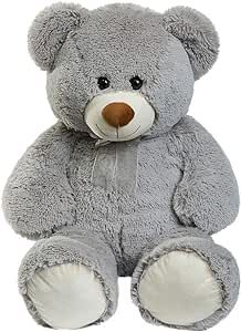 Bears Stuffed Animals, Grey Teddy Bear, Large Teddy Bear, Large Stuffed Animals, Big Teddy Bear, Big Teddy, Bear Love, Giant Teddy Bear, Giant Teddy