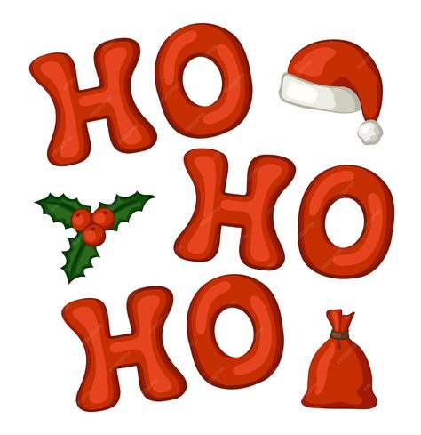 Premium Vector | Ho ho ho quote. letters and christmas icons. Ho Ho Ho Lettering, Christmas Images Clip Art, Santa Ho Ho Ho, Ho Ho Ho Christmas, Ideas Navidad, Xmas 2024, Christmas Icons, Ho Ho Ho, Christmas Images