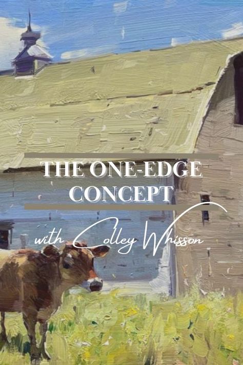 Our edges, and the placement of our visual information, is so important. In certain subjects, you can almost bring it down to just that one edge that is normally in our primary focal area. Click to read just how to do this the way Colley does --> Colley Whisson Paintings, Colley Whisson, Drawing Basics, Visual Information, Art Notes, Oil Painting Tips, Art Demo, Beauty In Art, Art Theory