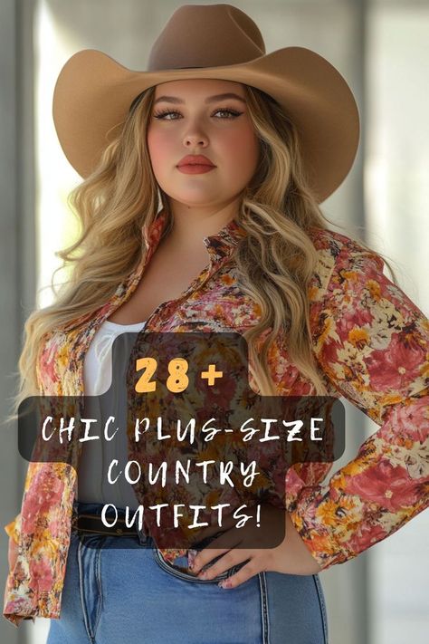 Ready to turn heads at your next concert? 🤩🎤 Click to check out 28 plus-size country concert outfits that make a statement. Shine in your style today! #TurnHeads #PlusSizeConcert #CountryMusic #FashionStatement #OutfitInspiration Stockyards Outfit, Plus Size Country Outfits, Plus Size Country Concert Outfit, Plus Size Western Fashion, Country Western Fashion, Country Concert Outfits, Brown Cowgirl Boots, Western Blouse, Embroidered Jumpsuit