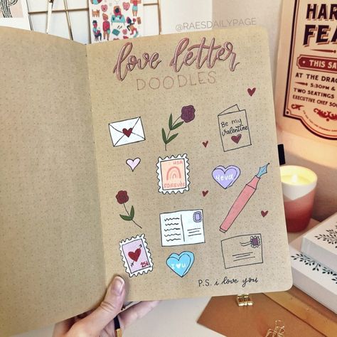 Kraft Paper Journal Ideas, Kraft Paper Scrapbook, Bujo Elements, Journal 2025, Valentines Day Doodles, May Bullet Journal, Bullet Journel, Bullet Journal Set Up, Cute Easy Doodles