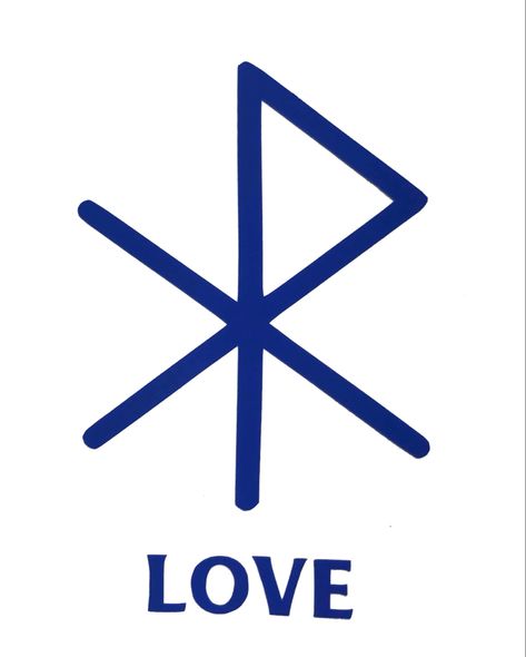 Viking Symbol For Love, Viking Love Rune, Love Rune, Viking Love, Rune Symbols And Meanings, Rune Vichinghe, Viking Symbols And Meanings, Runes Meaning, Symbole Viking