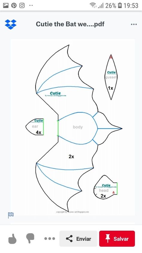 Sewing Plushies Pattern, Bat Plushie Pattern Free, Bat Plushie Pattern, Sewing Templates Animal, Diy Plushies Patterns Free, Diy Plushies Patterns, Plushie Patterns Free, Easy Plushies Diy, Plushie Patterns Free Templates