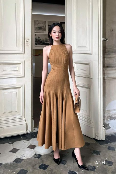 Korea Dress, Drop Waist Dress, Elegant Dresses Classy, Modest Fashion Outfits, Glam Dresses, Fashion Mistakes, Sweet Dress, Dress Maxi, Casual Style Outfits