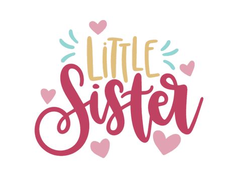 Big Sister Svg, Cute Matching Outfits, Sister Svg, Promoted To Big Sister, Wishes For Sister, Birthday Wishes For Sister, Cricut Baby, Idee Cricut, Unicorn Svg