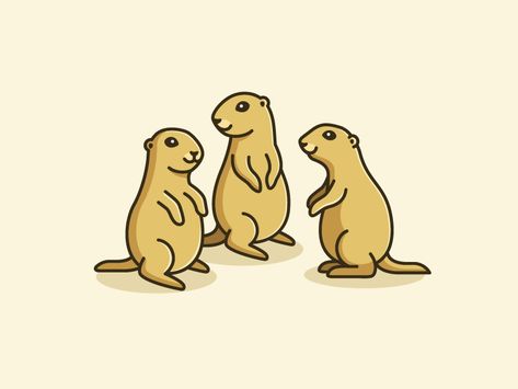 A Group of Prairie Dogs by Alfrey Davilla | vaneltia on Dribbble Prarie Dog Drawing, Prairie Dog Illustration, Alfrey Davilla, Desert Quilt, Prairie Dogs, Snake Drawing, Simple Illustrations, Dinosaur Illustration, Prairie Dog