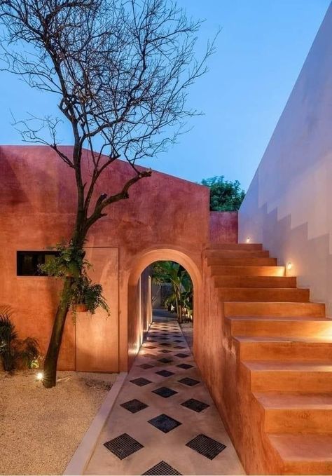 Renovated Colonial, Mud House, Modern Mexican, Adobe House, Mexican Home, Lan Can, Desert Homes, Home Decor Living Room, Entry Way